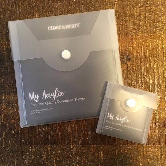 Close to My Heart Stamps B1574 I Made This W2037 Just for You Petite My Acrylix - Picture 2 of 2